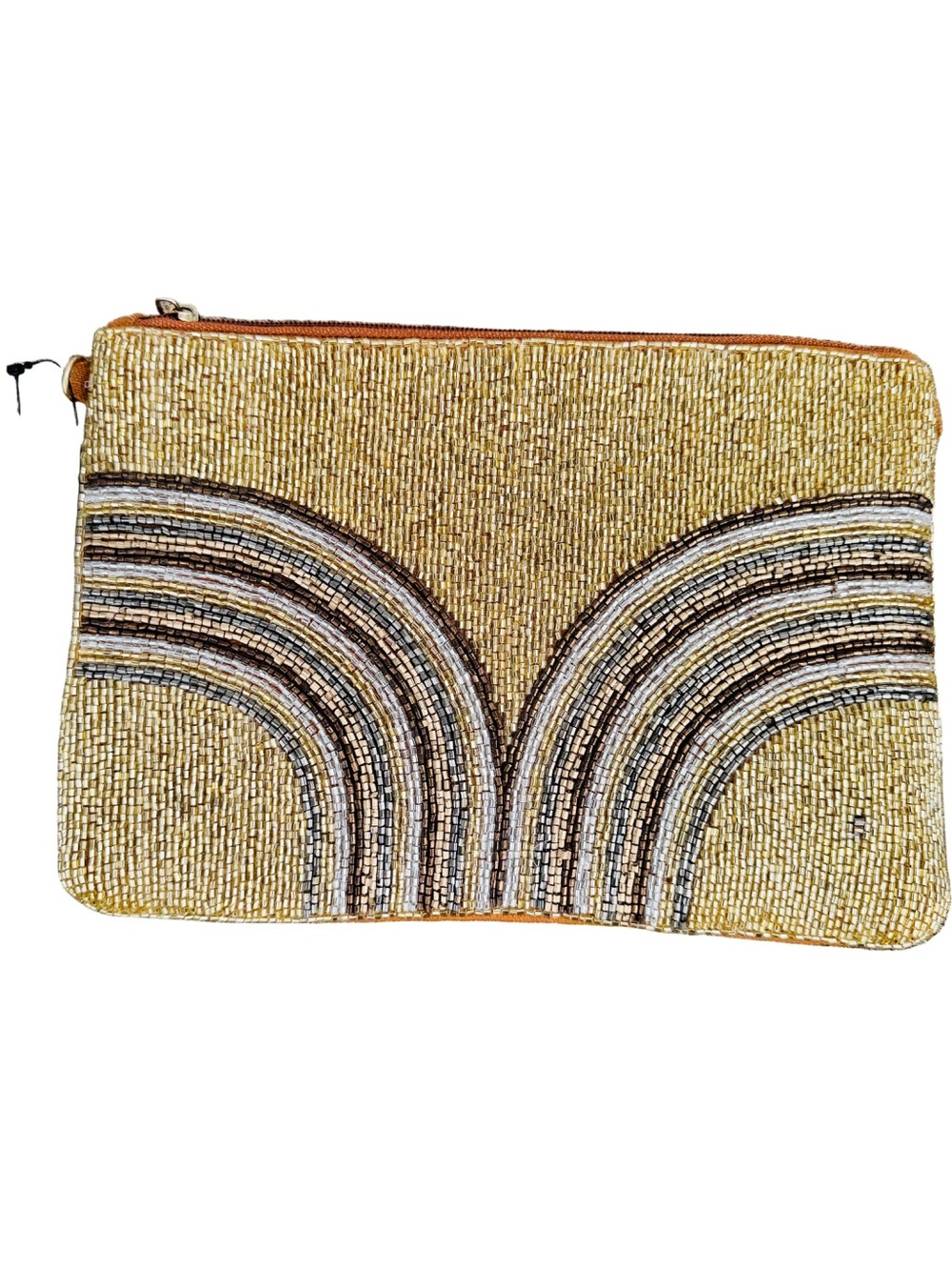 Ritzy Gold Beaded Bag